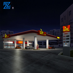 New car gas station custom petrol advertising equipment simple fuel station builders portable fuel petrol station design