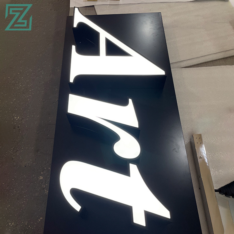 Custom LED Illuminated Business Signs Letras Luminosas Acrylic Letters Led Enseigne Lumineuse