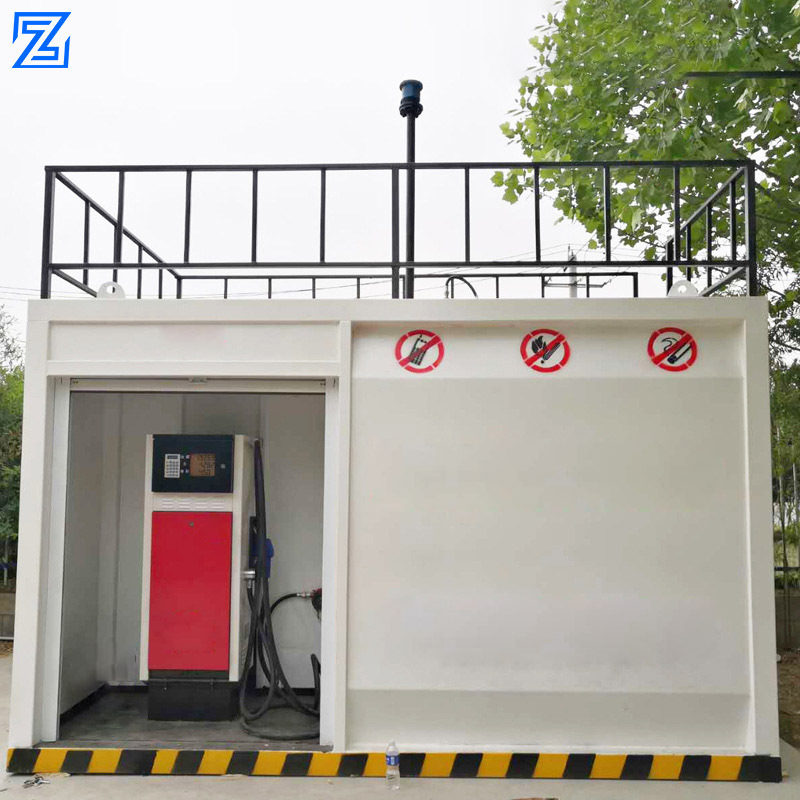 Fuel Dispenser Skid Pump Filling Station Mobile Fuel Petrol Station Self Bunded Diesel Fuel Storage Tank