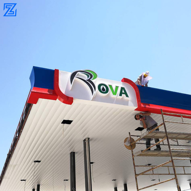 Fuel dispensing equipment petrol station steel structure signboard petrol stations