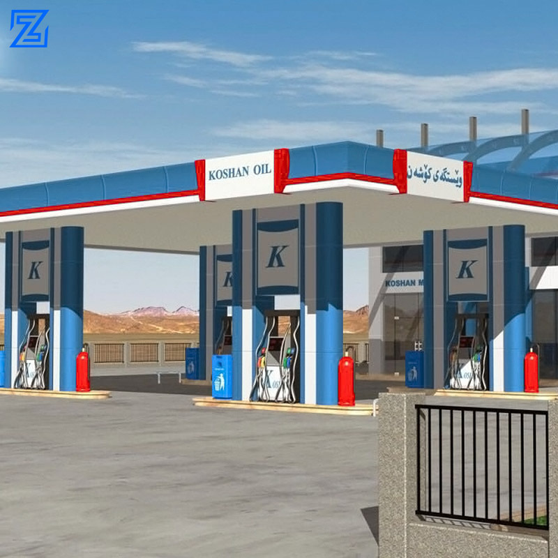 Fuel dispensing equipment petrol station steel structure signboard petrol stations