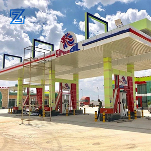 China Stainless Steel Gas Filling Station Canopy Signage For Sales