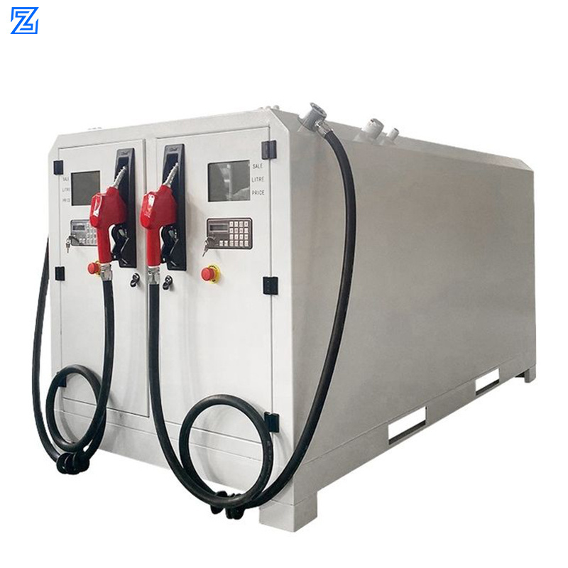 Portable diesel station mini fuel station fuel dispenser mobile tank skid gas station with ATG