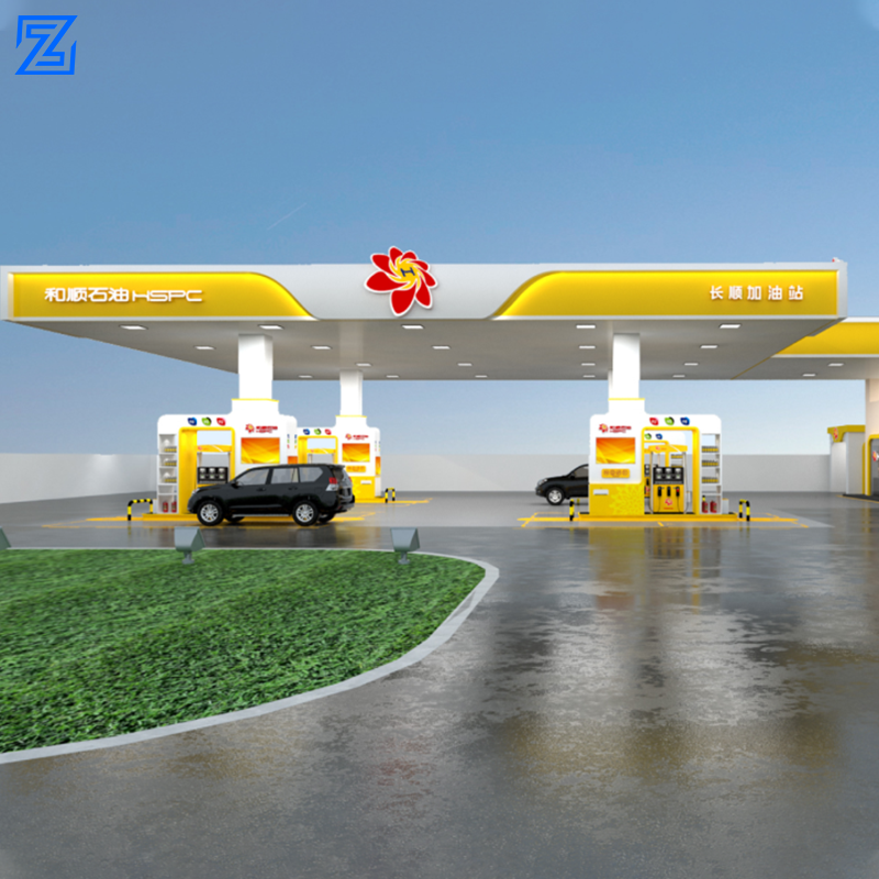 Fuel dispensing equipment petrol station steel structure signboard petrol stations