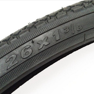 Manufacturer on black bicycle tire/bike tyre with high rubber content 26x1 3/8