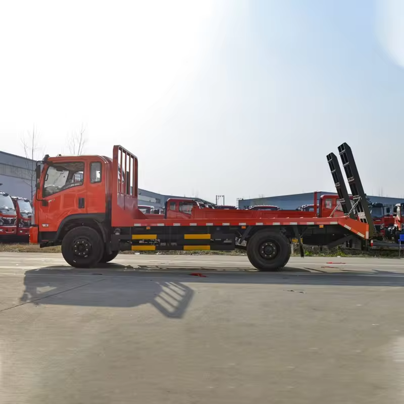 Dongfeng 4x2 4-6 Ton Recovery Vehicle Slide Rollback Flatbed Flat Bed Wrecker Tow Trucks For Sale