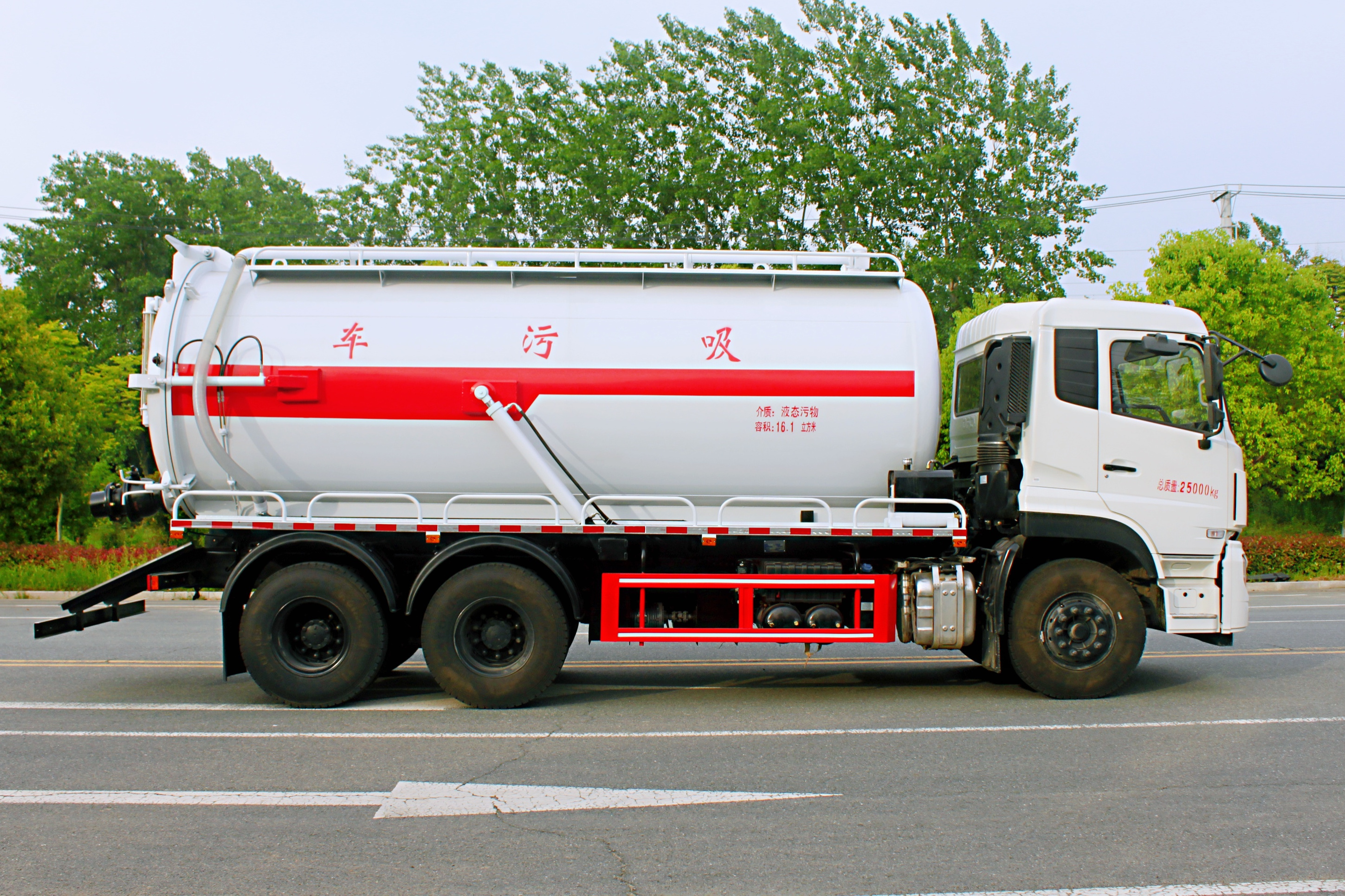 10 Wheels 10000L septic tank vacuum sewage suction trucks