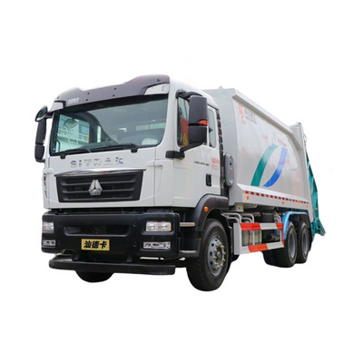 sinotruck 6x4 Garbage Truck Compactor Euro 4 Waste Disposal Garbage Rear Loader truck Green Diesel Garbage Compactor Truck