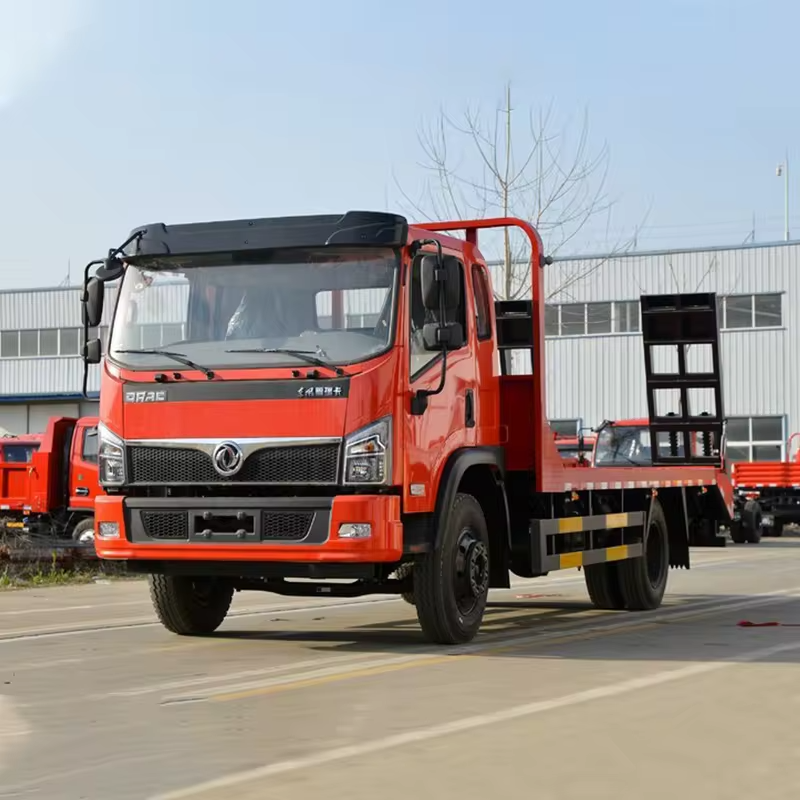 Dongfeng 4x2 4-6 Ton Recovery Vehicle Slide Rollback Flatbed Flat Bed Wrecker Tow Trucks For Sale