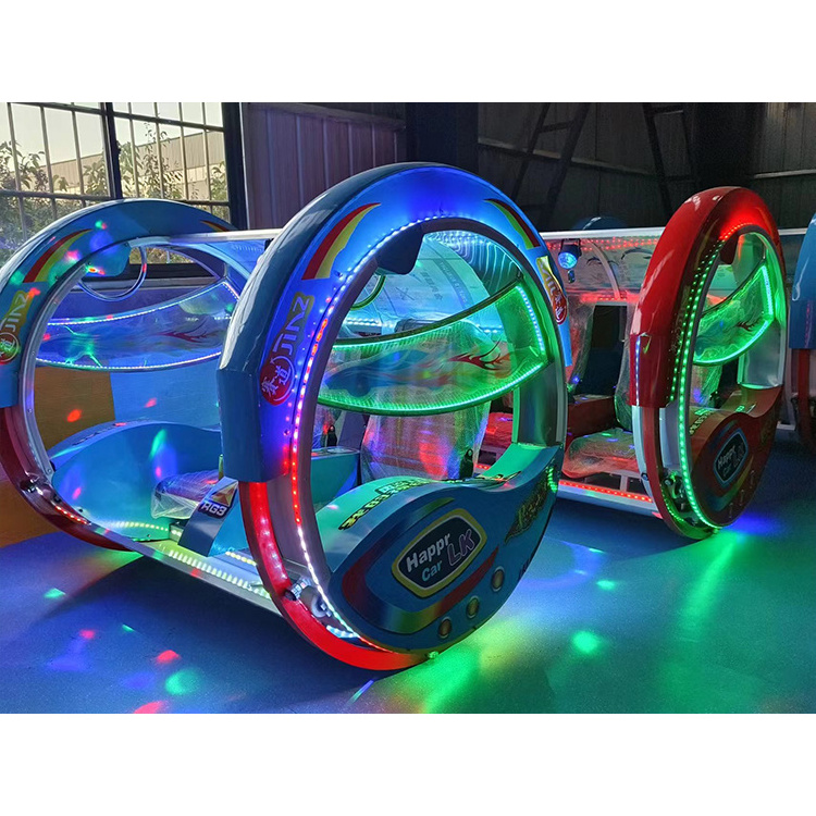 Amusement Park Le Bar Car 360 Degree Rotating Electric Happy Swing  Rolling-car Moonwalk