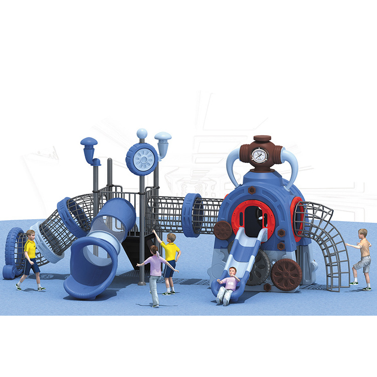 Outdoor Park District Kindergarten Children Outdoor 114 Stainless Steel Plastic Children's Slides