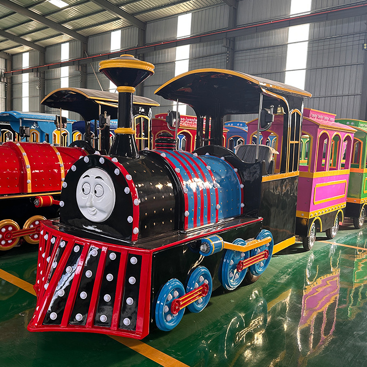 Hot Sale Indoor Kids Train Ride Electric Amusement  Park Trackless Train Rides for Kids Outdoors