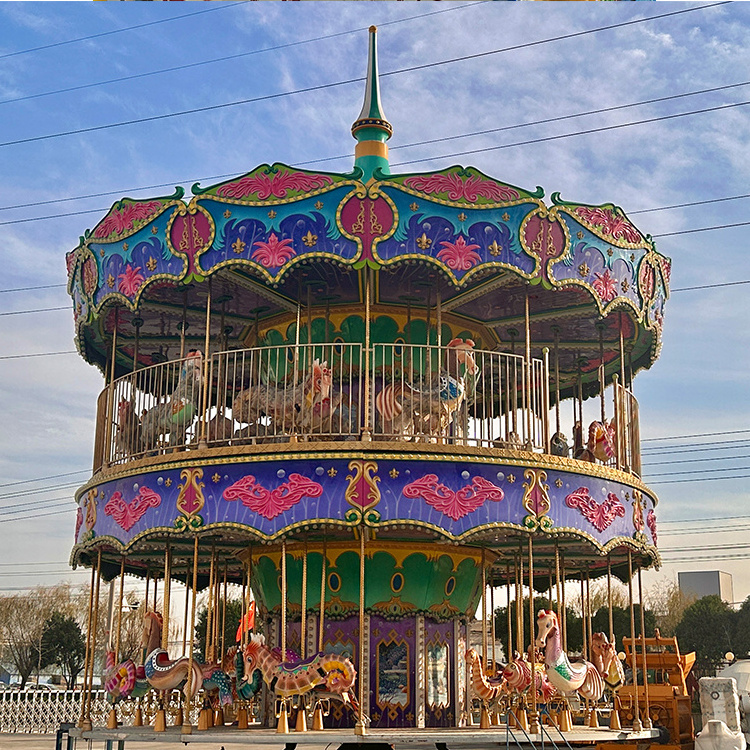 Unique Design Hot Sale Mini Carousel Christmas Musical Carousel Merry-Go Carousel