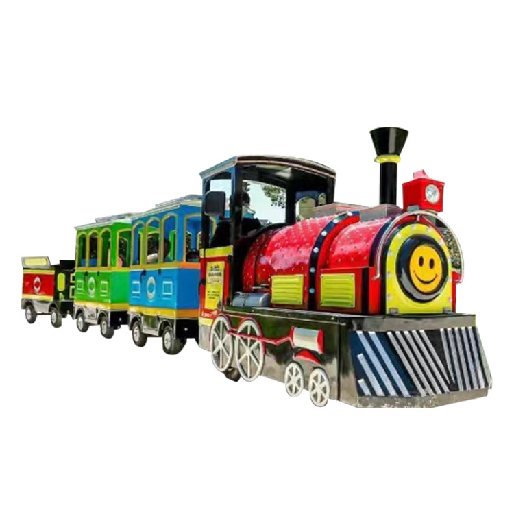 Vintage Road Kids Electric Train Trackless Kiddie Amusement Park Train for Sale