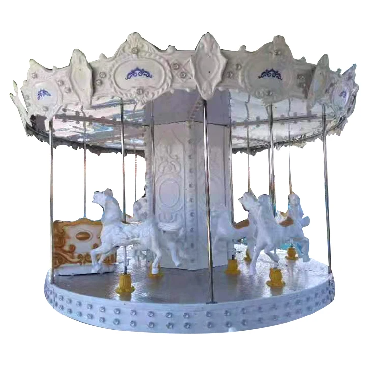 Hot Sales Inflatable Christmas Carousel Merry Go Round Playground Equipment Electric Merry Go Round