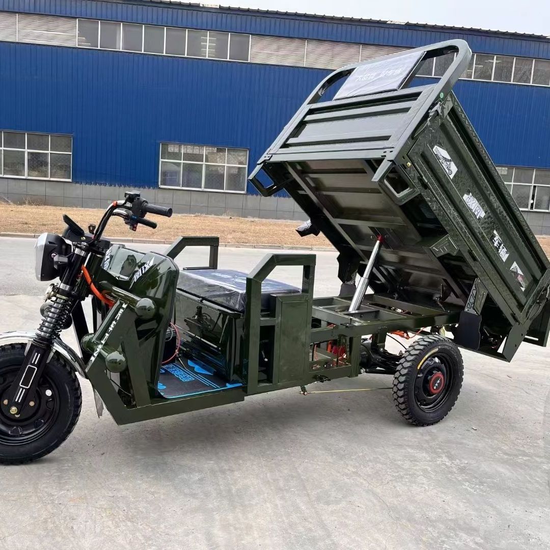 Popular Agricultural Freight Cargo Electric Vehicle Farm Load 1.6m Long Cargo Basket Electric Cargo Tricycle With 60v45a Battery