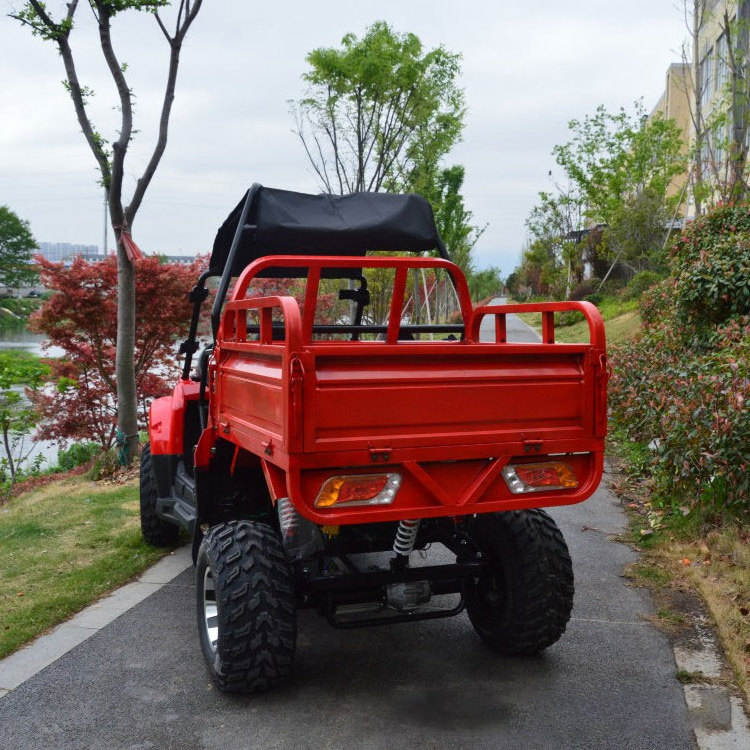 China 200CC four wheel off road motorcycle 4*2 UTV with trailer all terrain vehicle adult farmer vehicle UTV for sale