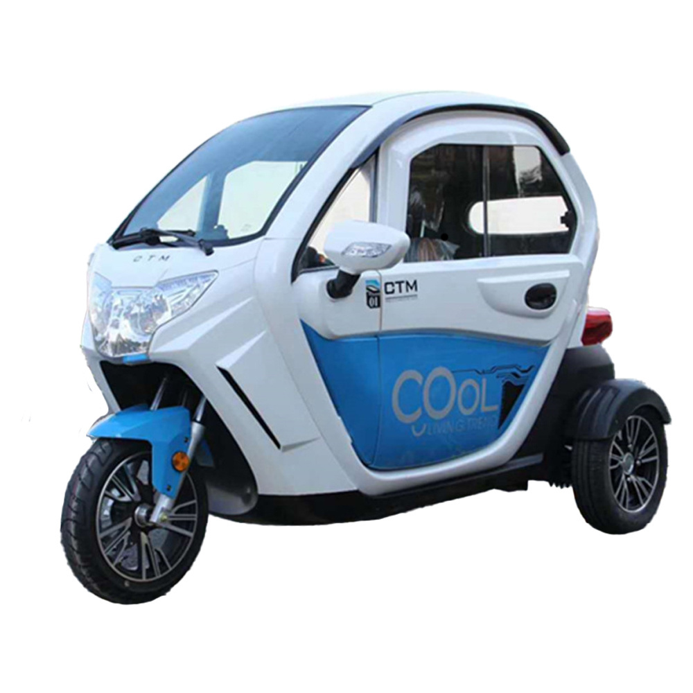 High Quality Electric Passenger Tricycle Tuk Tuk Motor 3 Wheel Electric Vehicle With Enclosed Design For Adults