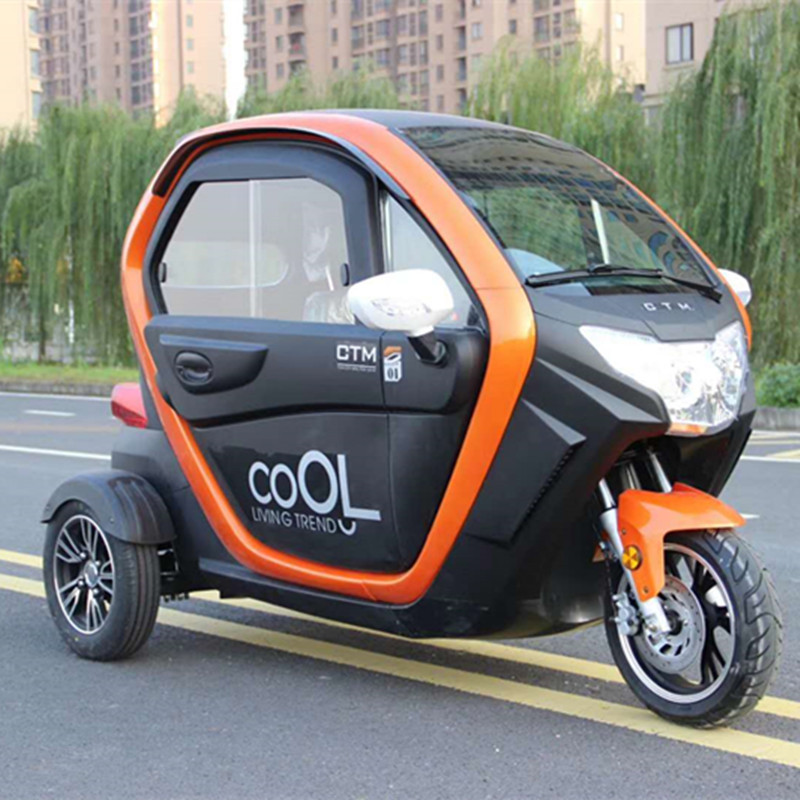 High Quality Electric Passenger Tricycle Tuk Tuk Motor 3 Wheel Electric Vehicle With Enclosed Design For Adults