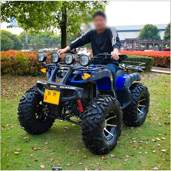 Quad ATV for Kids CE Certification 50CC 4 Wheeler Max Black Yellow Green Chain Red Orange Diesel Blue Spring Engine Shock Brake