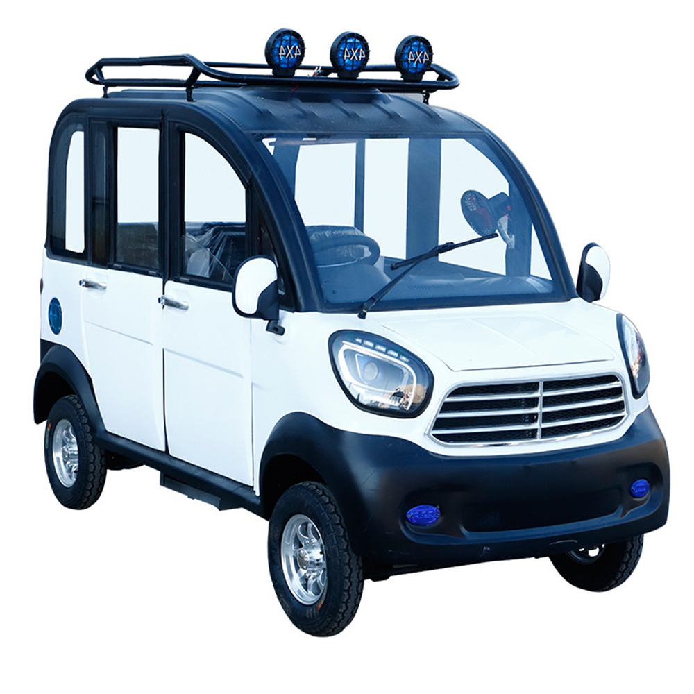 1000w Adults Small Household Mini Four Seats Electric New Energy Four Wheel Vehicles Electric Mini Small Car with Low-Speed