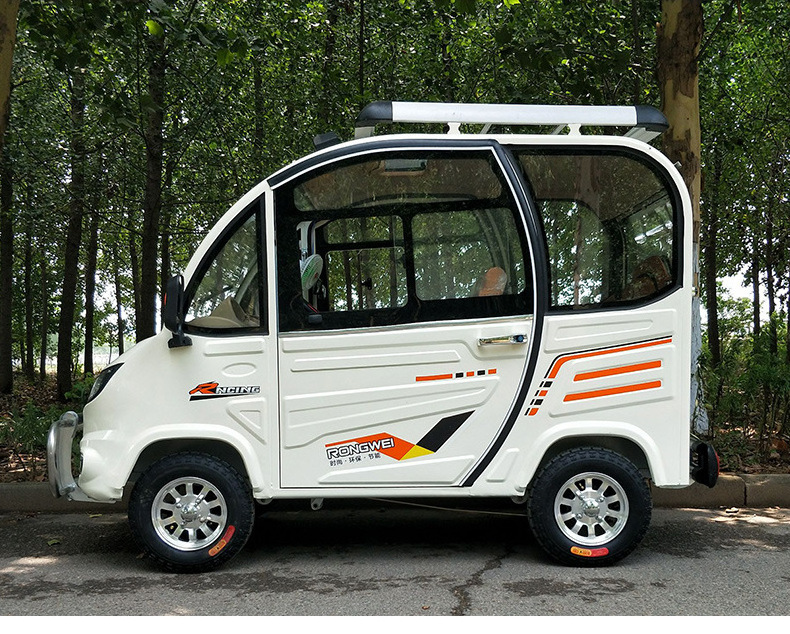 1000w Adults Small Household Mini Four Seats Electric New Energy Four Wheel Vehicles Electric Mini Small Car with Low-Speed