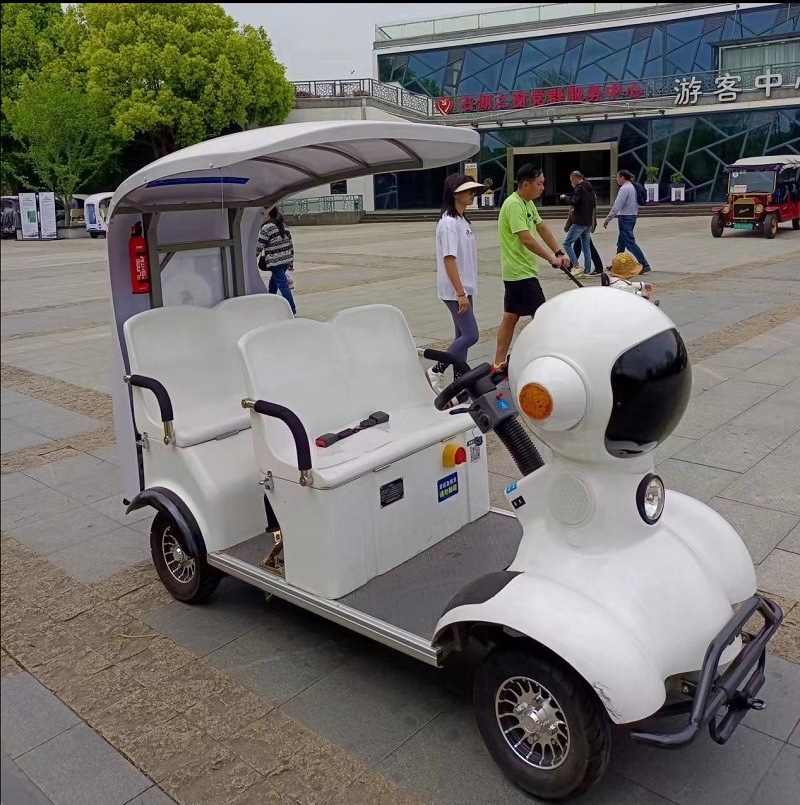 72v Golf Cart Motor 4 Seater Sightseeing Buggy Electric 4 Seat Lithium Ion Battery City Electric Sightseeing Bus Car For Sale