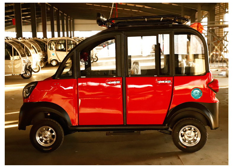 China Mini New Energy Adult 45km/h tuk tuk solar High-quality luxury 4 wheel 2 seater electric cabin car for adult