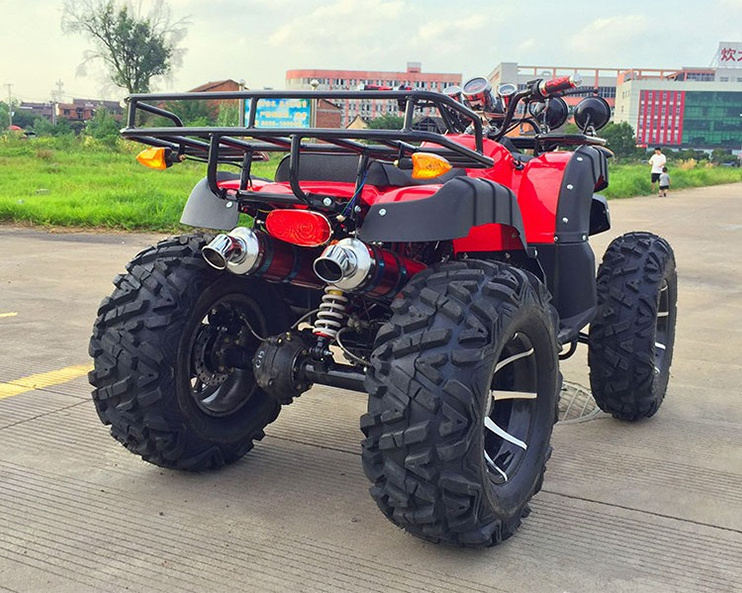 Quad ATV for Adults CE Certification 50CC 4 Wheeler Max Black Yellow Green Chain Red Orange Diesel Blue Engine Shock Brake