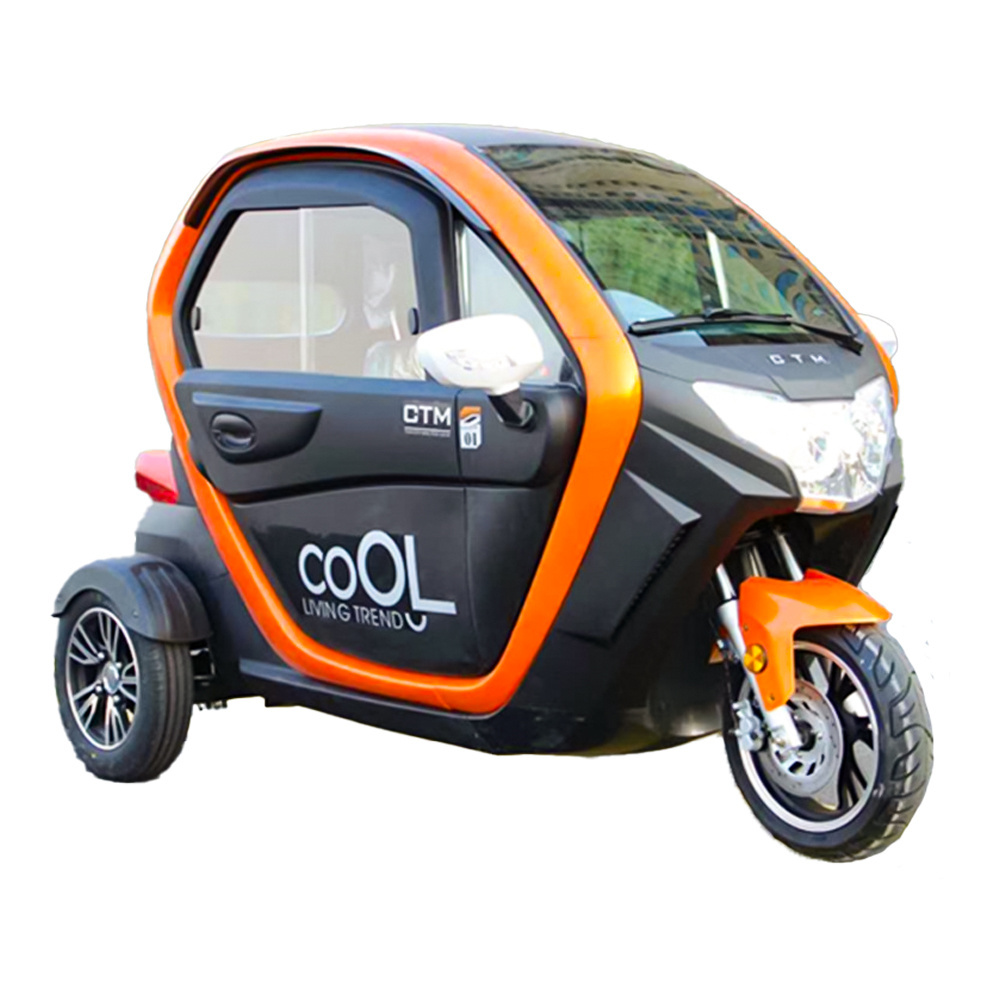 High Quality Electric Passenger Tricycle Tuk Tuk Motor 3 Wheel Electric Vehicle With Enclosed Design For Adults