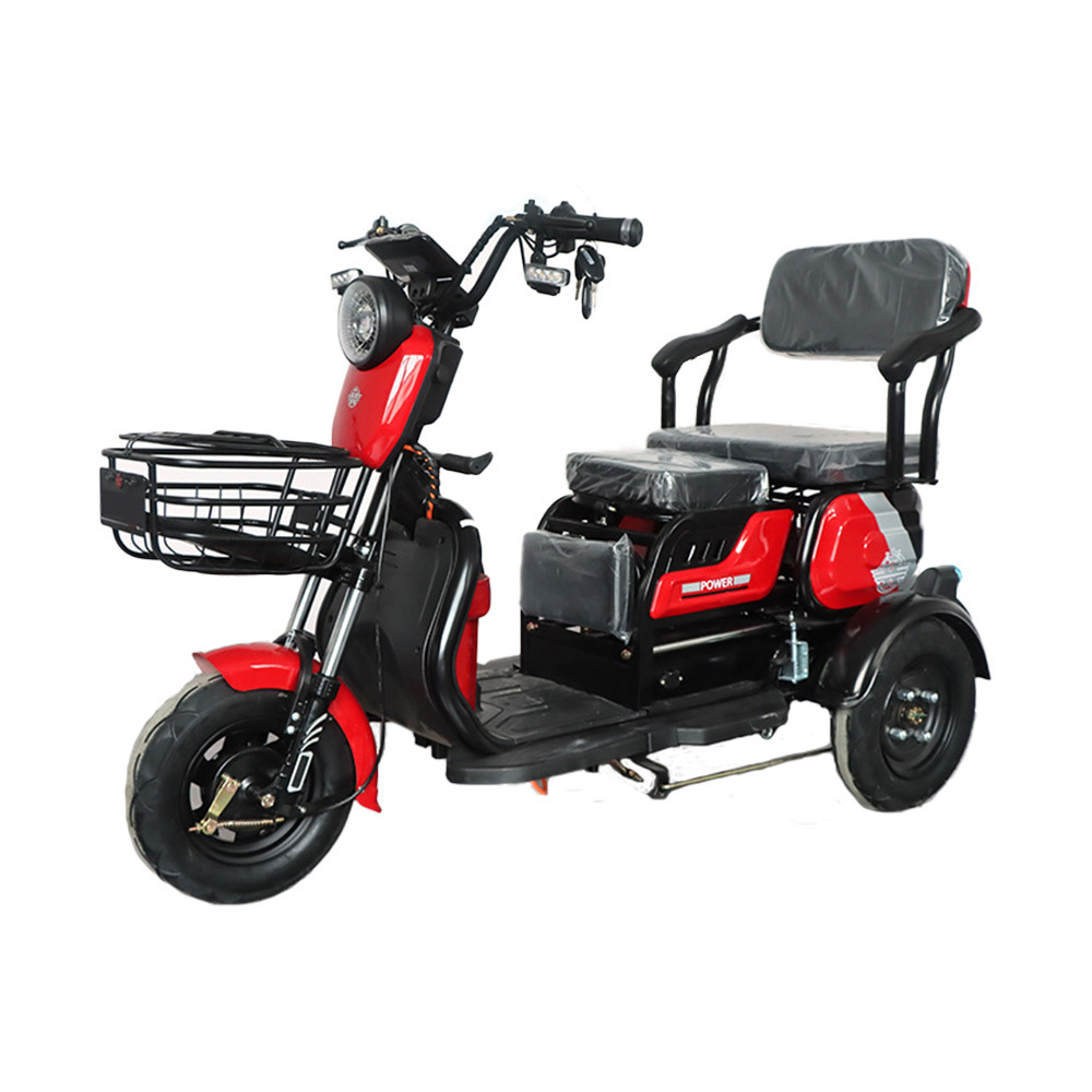 New product electric tricycle electric bike with cabin with fliping storage box for cargo & passenger