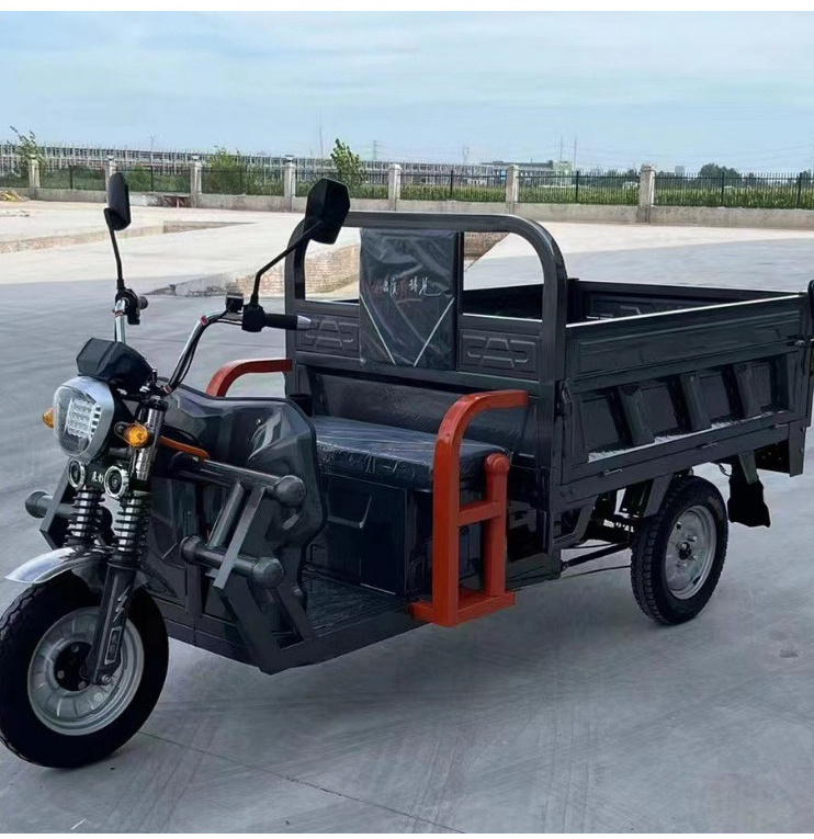 Popular Agricultural Freight Cargo Electric Vehicle Farm Load 1.6m Long Cargo Basket Electric Cargo Tricycle With 60v45a Battery