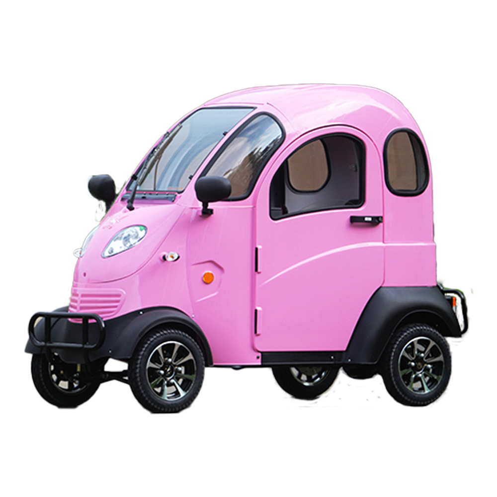 Fully closed passenger electric motorized tricycle 4 wheel Motorcycle Enclosed Cabin Bike Electric 3 wheel trycicles for sale