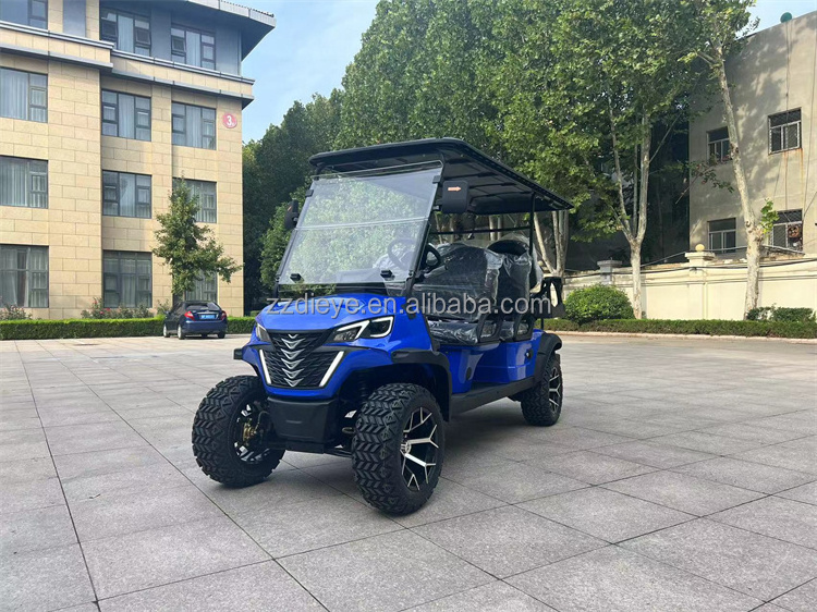 6 Seater Electric Golf Cart Electric With Lcd Screen 72v electric lifted golf cart Legal Adult Golf Cart for Sale