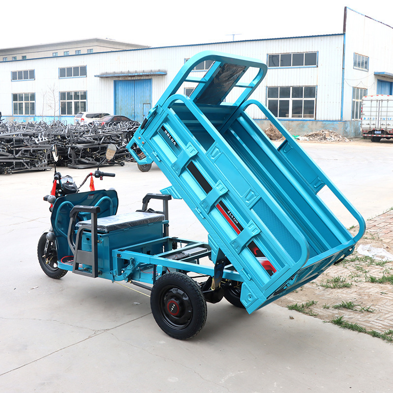 Big Electric Cargo Tricycles 1000W 3 Wheel Trike Bike Trolley For Adults For Winter Farm