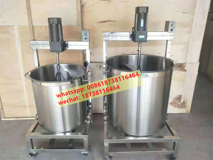 100L gas heating pot with mixer for chili sauce caramel sauce jam cooking pot Porridge soup syrup boiler stirring pot