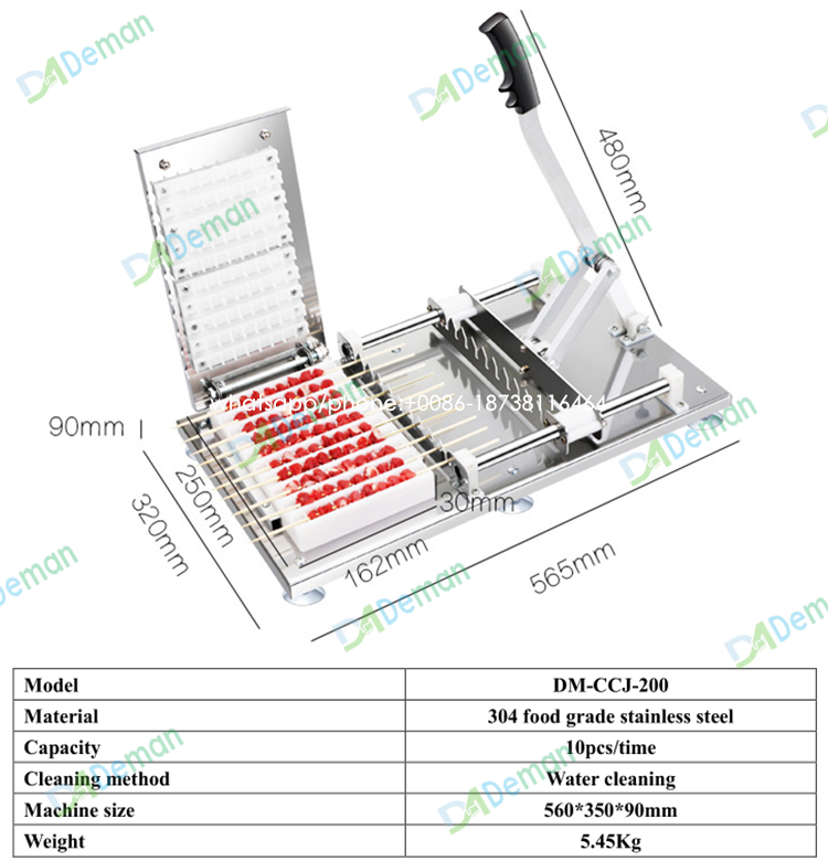 Campfire skewer machine Souvlaki machine manual kebab skewer machine