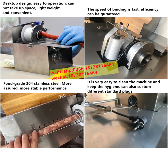 DEMAN electric sausage filling and tying machine sausage filler linker linking machine sausage binding knotting machine