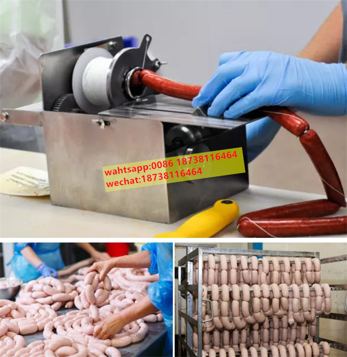 DEMAN electric sausage filling and tying machine sausage filler linker linking machine sausage binding knotting machine