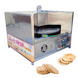 Roti chapati tortilla making and baking machine Arabic bread pita oven horno flat bread naan baking oven for sale