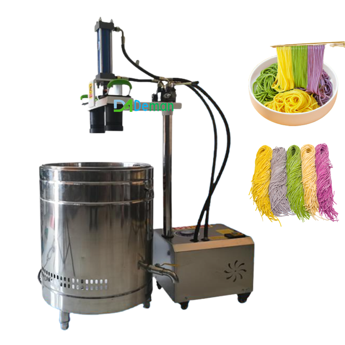 Korea ramen maker Laksa Saimin spaghetti noodle pressing forming machine Japanese udon noodles making machine