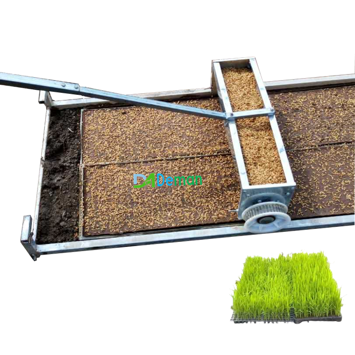 manual paddy rice planter sower machine paddy mulch earthing mulching machine soil seeds seeding sowing machine