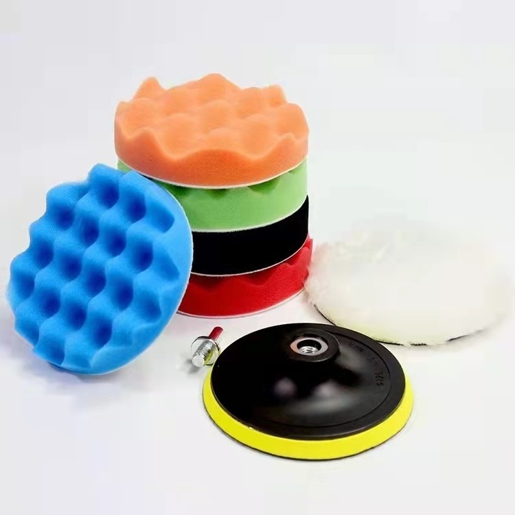 Foam Sponge Polishing and Buffing Pad Kit Car Polishing Pads Set