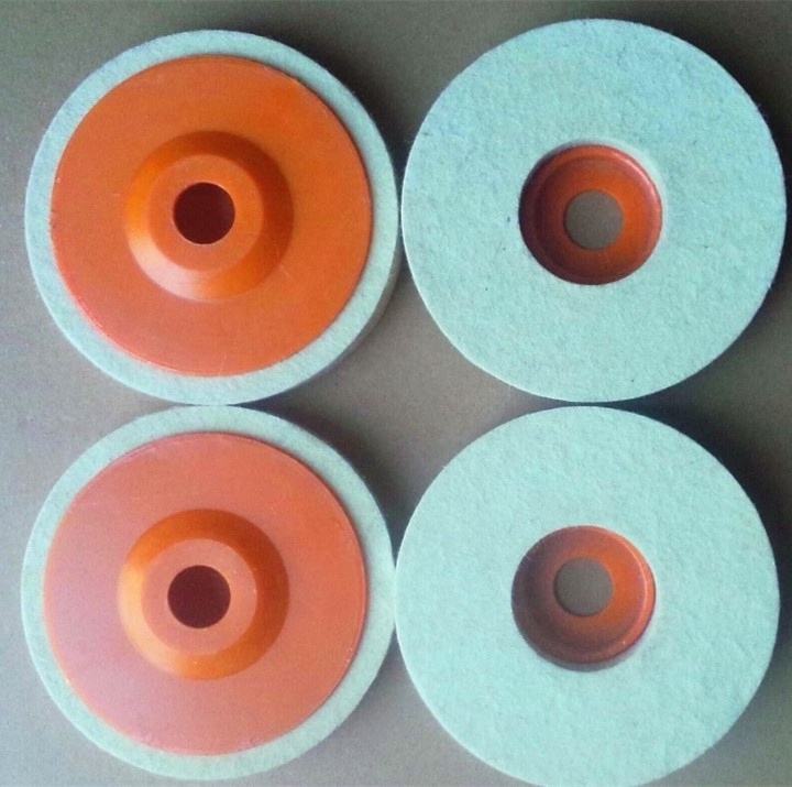 100mm wool felt polishing wheel for stainless steel metal glass fine polishing