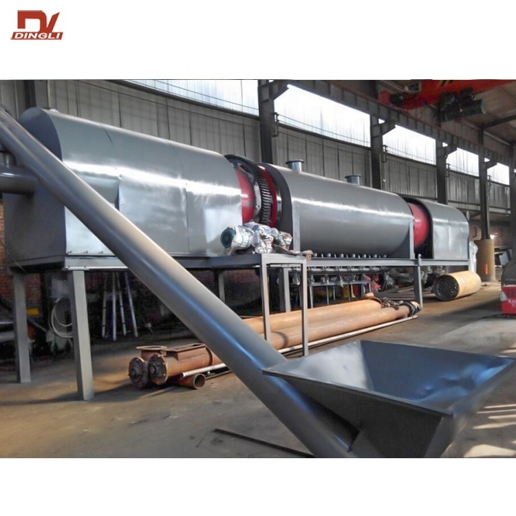 Dingli Brand Biomass Charcoal Machine Biochar Charcoal Wood Retort Kiln