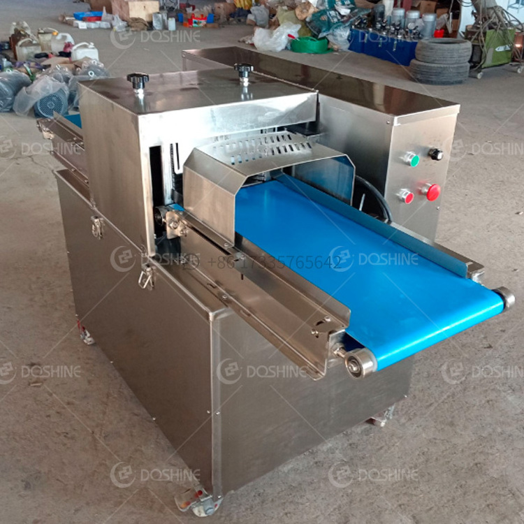 automatic turkey breast slice cutting machine/5mm jerky slicing cutter /fresh beef meat fillet slicer machine on hot sale