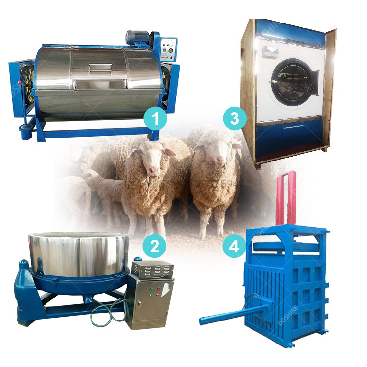 Industrial fabric cloth raw sheep wool washing machine /  wool washing drying line /wool washing equipment