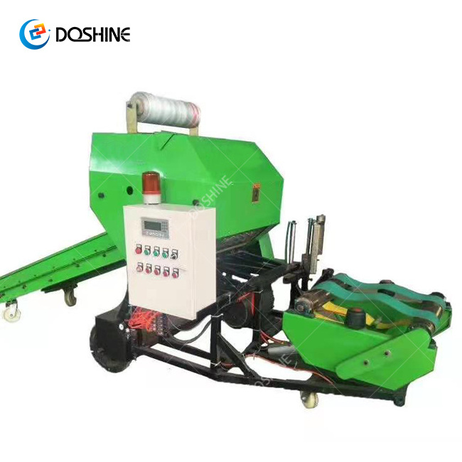 Hay Bale Straw Grass Machinery Silage Baler Compress Wrapper Mini Machine Electric Hay Baler Twine Machine Automatically