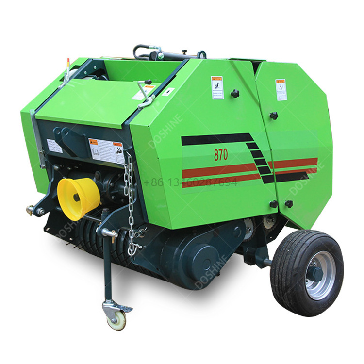 Tractor drive grass rolling machine / mini round hay baler / straw baler for sale