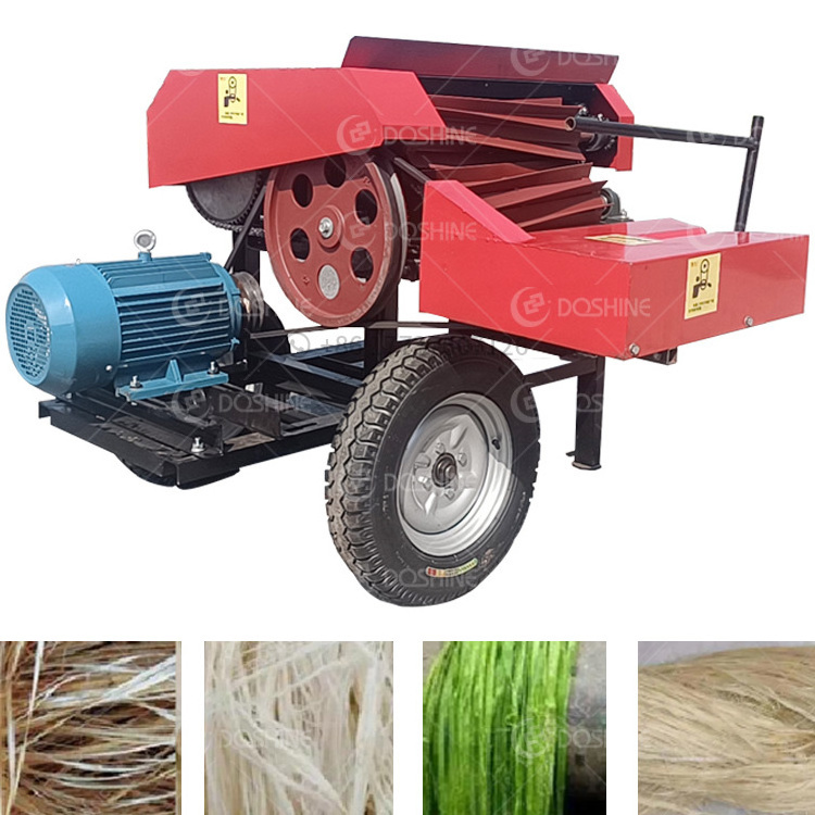 Industrial commercial Hemp Peeling Machine Abaca Decorticating Banana Fiber Extraction Machine